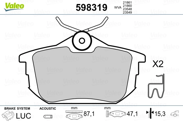 Brake Pad Set, disc brake