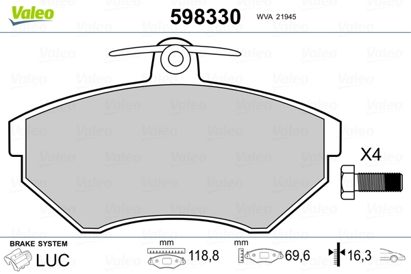 Brake Pad Set, disc brake