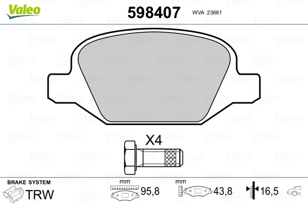 Brake Pad Set, disc brake