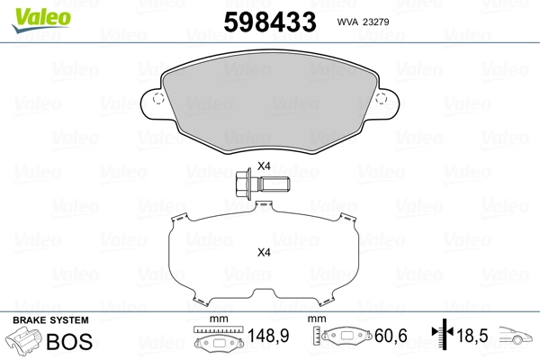Brake Pad Set, disc brake