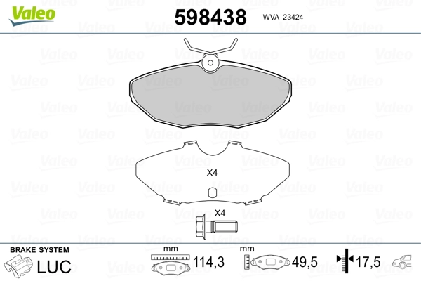 Brake Pad Set, disc brake