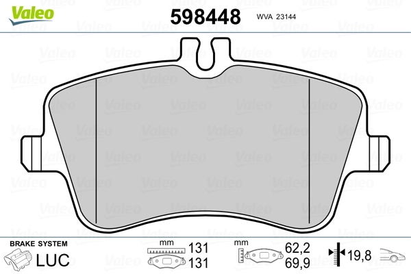 Brake Pad Set, disc brake