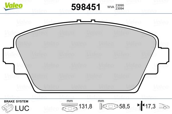 Brake Pad Set, disc brake
