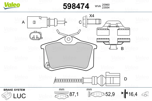Brake Pad Set, disc brake