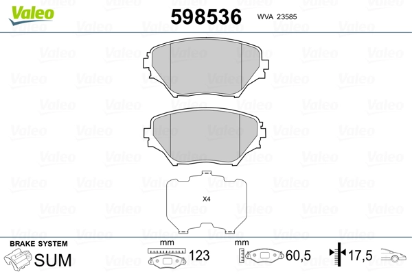 Brake Pad Set, disc brake