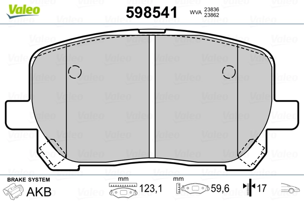 Brake Pad Set, disc brake