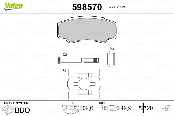 Brake Pad Set, disc brake