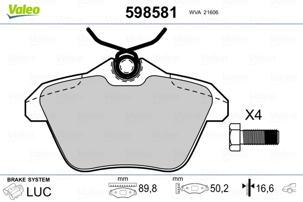 Brake Pad Set, disc brake