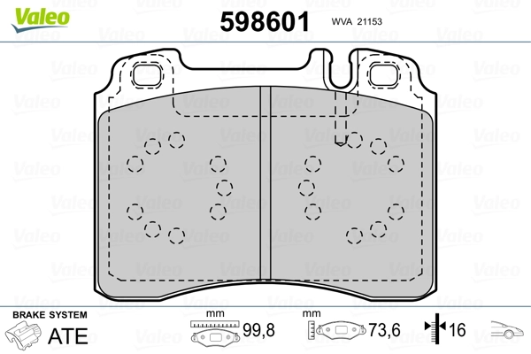 Brake Pad Set, disc brake