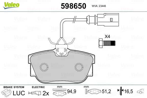 Brake Pad Set, disc brake