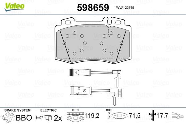 Brake Pad Set, disc brake