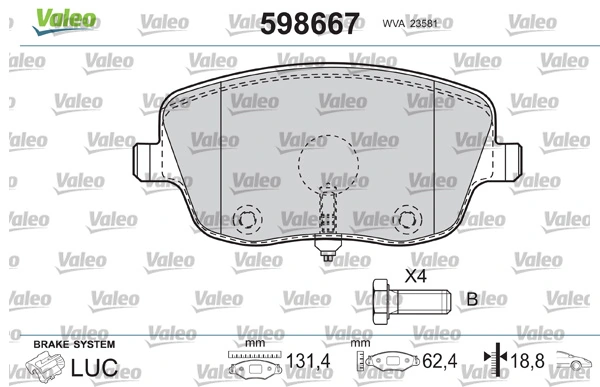 Brake Pad Set, disc brake