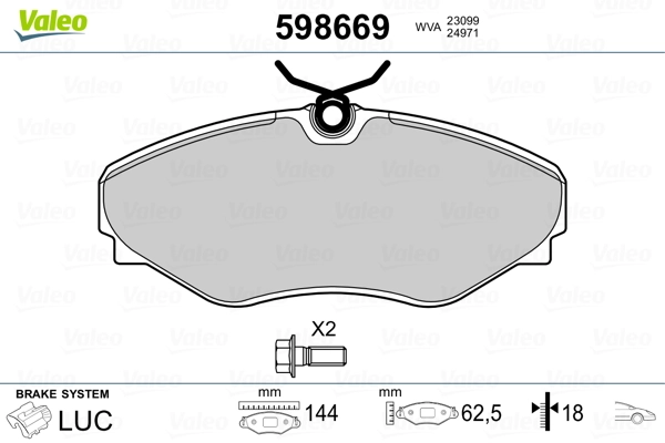 Brake Pad Set, disc brake