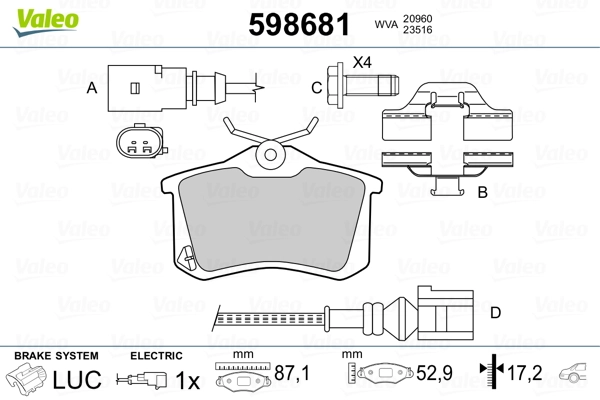 Brake Pad Set, disc brake