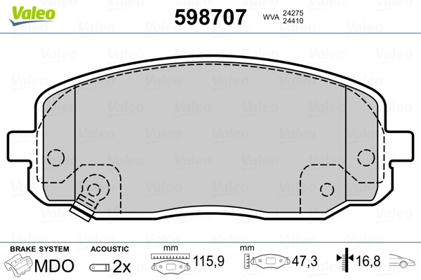Brake Pad Set, disc brake