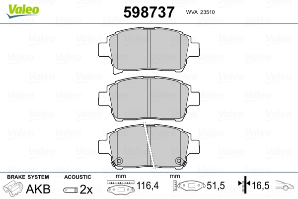 Brake Pad Set, disc brake