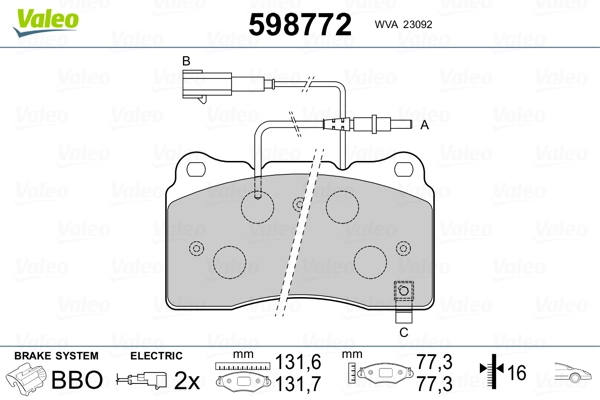 Brake Pad Set, disc brake