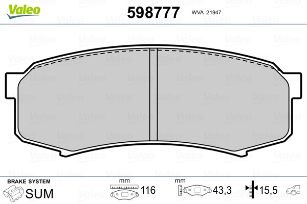 Brake Pad Set, disc brake