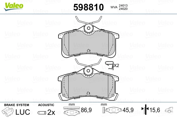 Brake Pad Set, disc brake