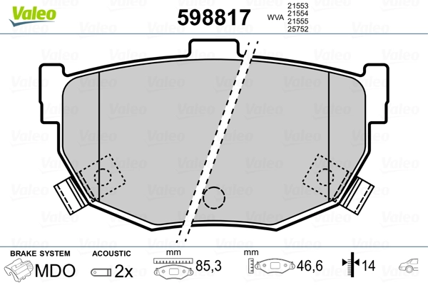 Brake Pad Set, disc brake