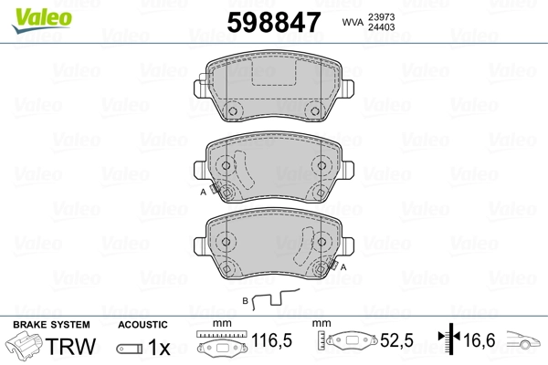 Brake Pad Set, disc brake