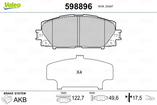 Brake Pad Set, disc brake