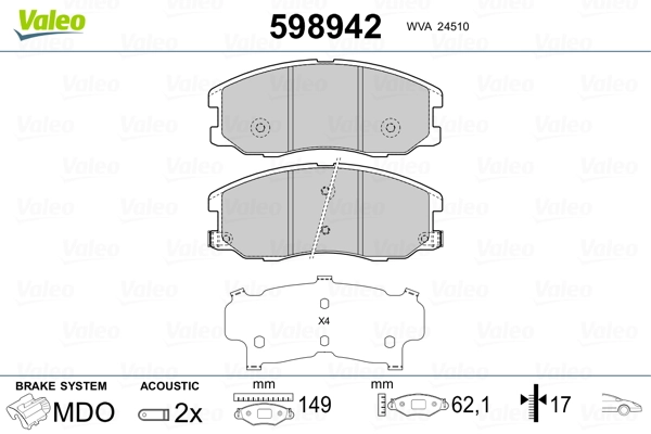 Brake Pad Set, disc brake