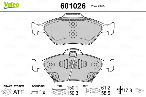 Brake Pad Set, disc brake