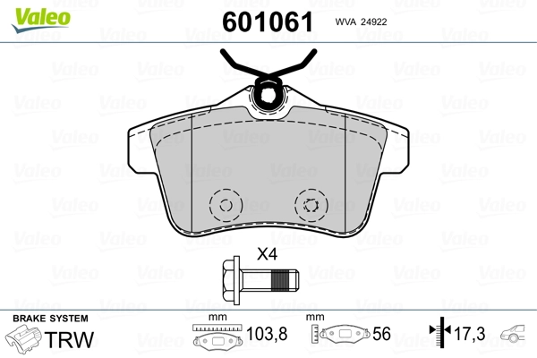 Brake Pad Set, disc brake