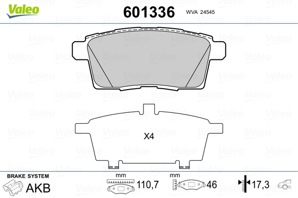 Brake Pad Set, disc brake