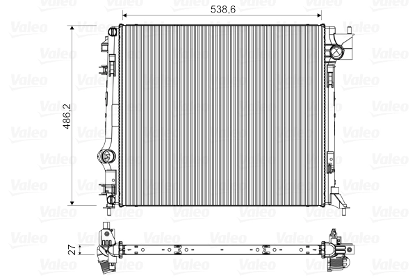 Radiator, engine cooling