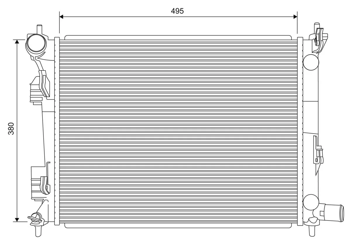 Radiator, engine cooling