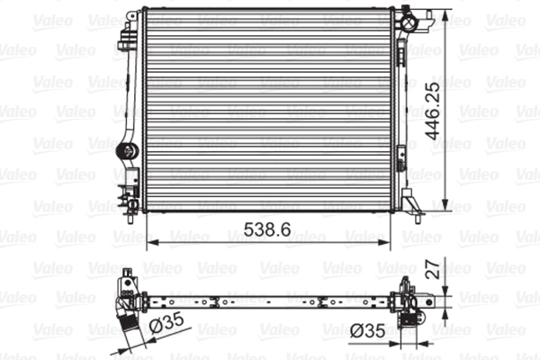 Radiator, engine cooling
