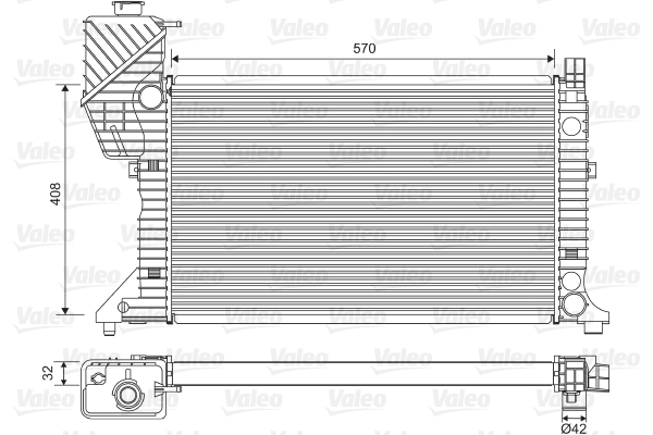 Radiator, engine cooling