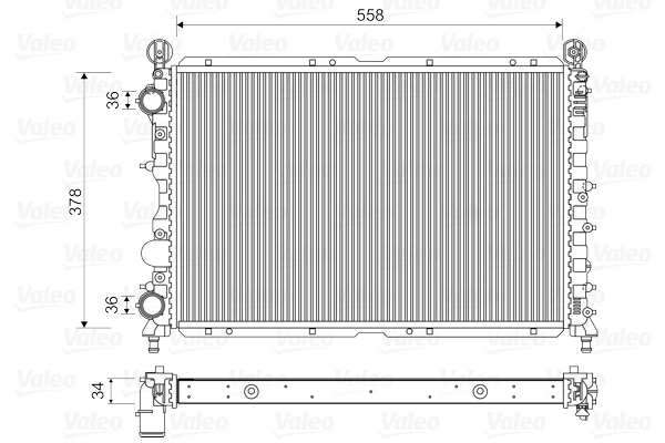 Radiator, engine cooling