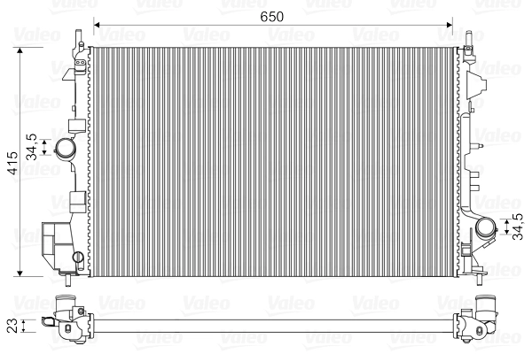 Radiator, engine cooling