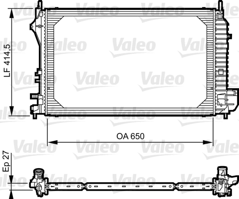 Radiator, engine cooling