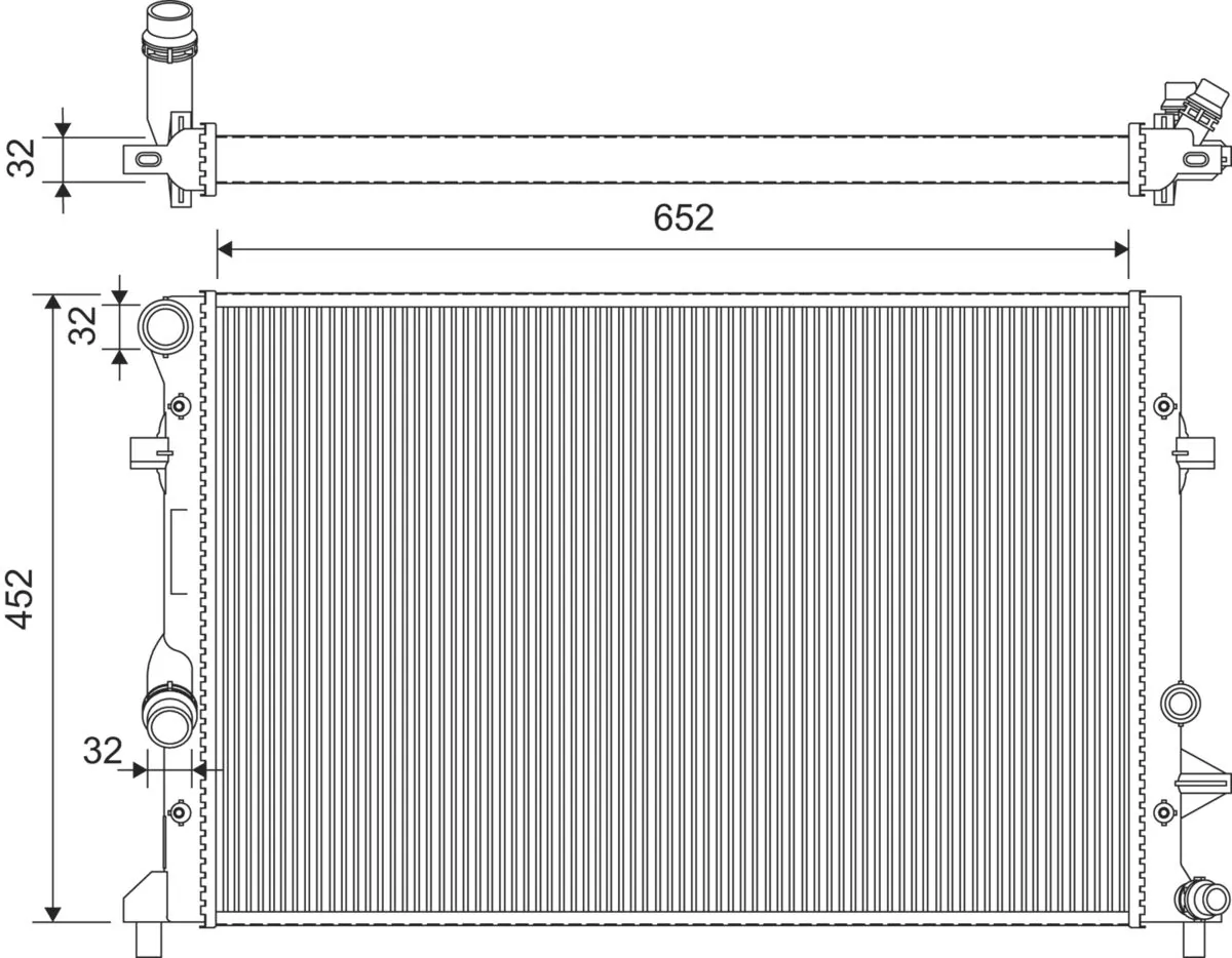 Radiator, engine cooling
