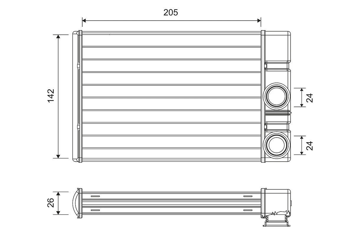 Heat Exchanger, interior heating