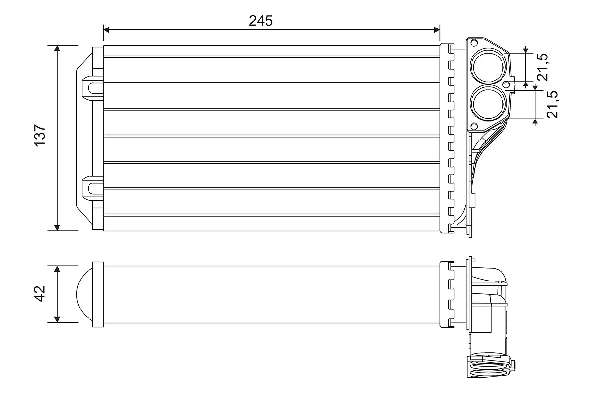 Heat Exchanger, interior heating