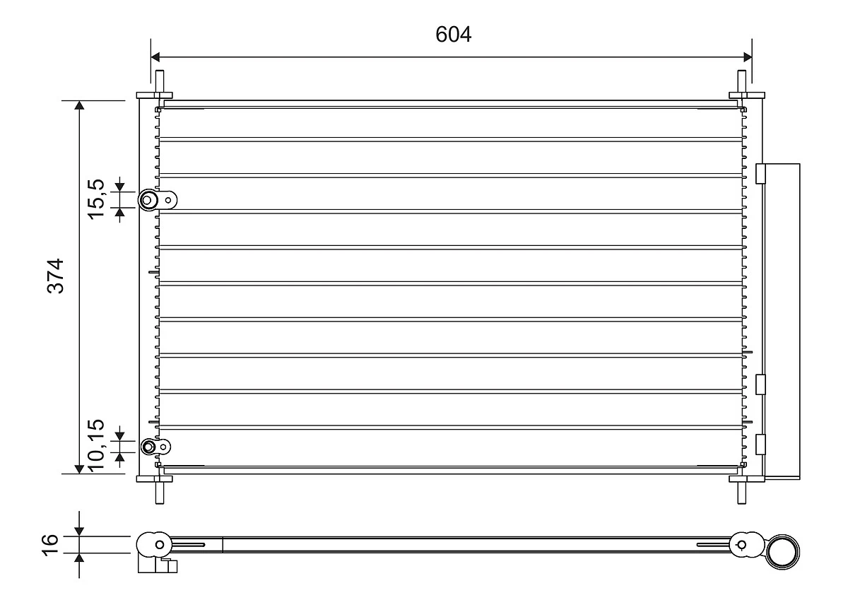 Condenser, air conditioning