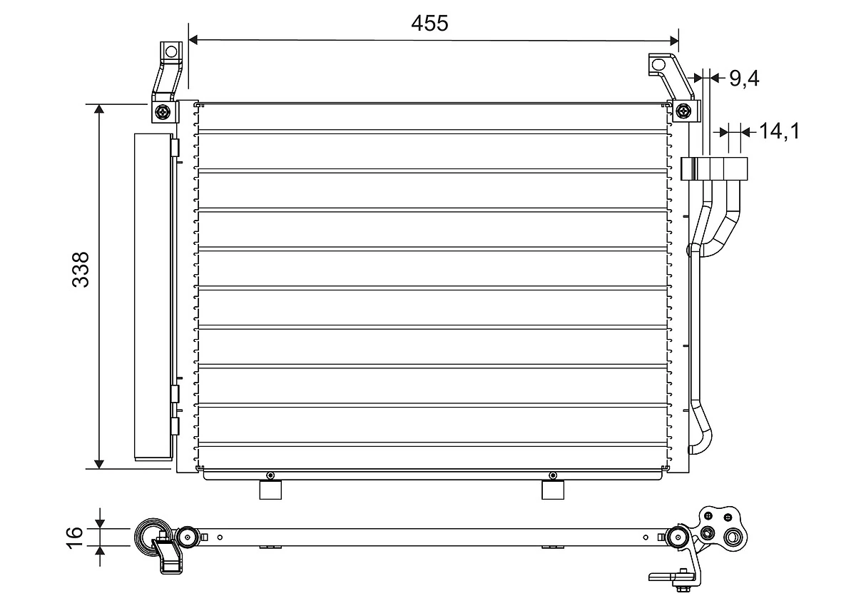 Condenser, air conditioning