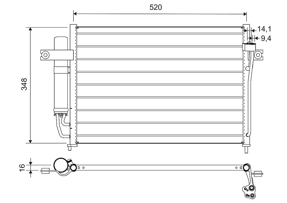 Condenser, air conditioning