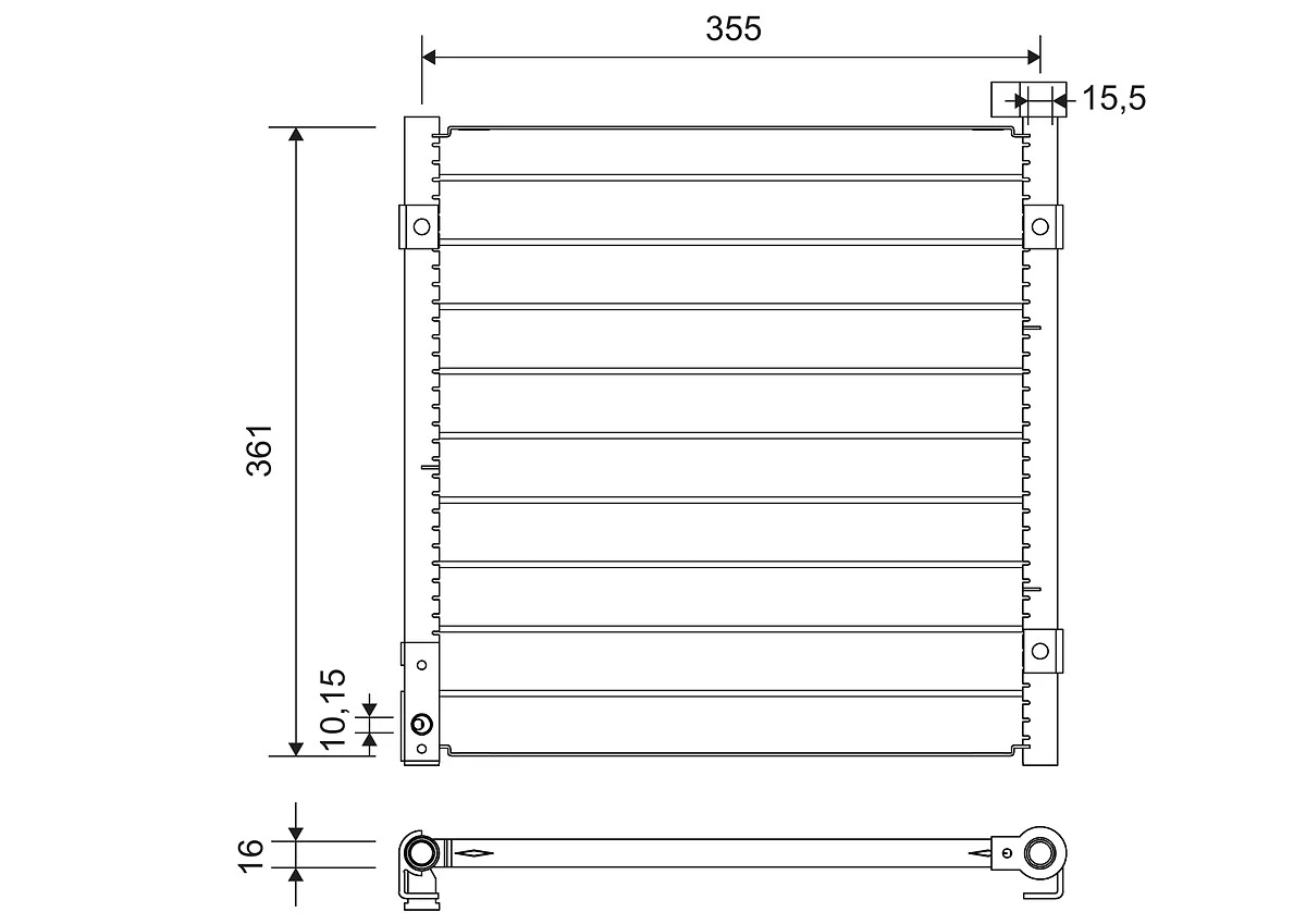 Condenser, air conditioning