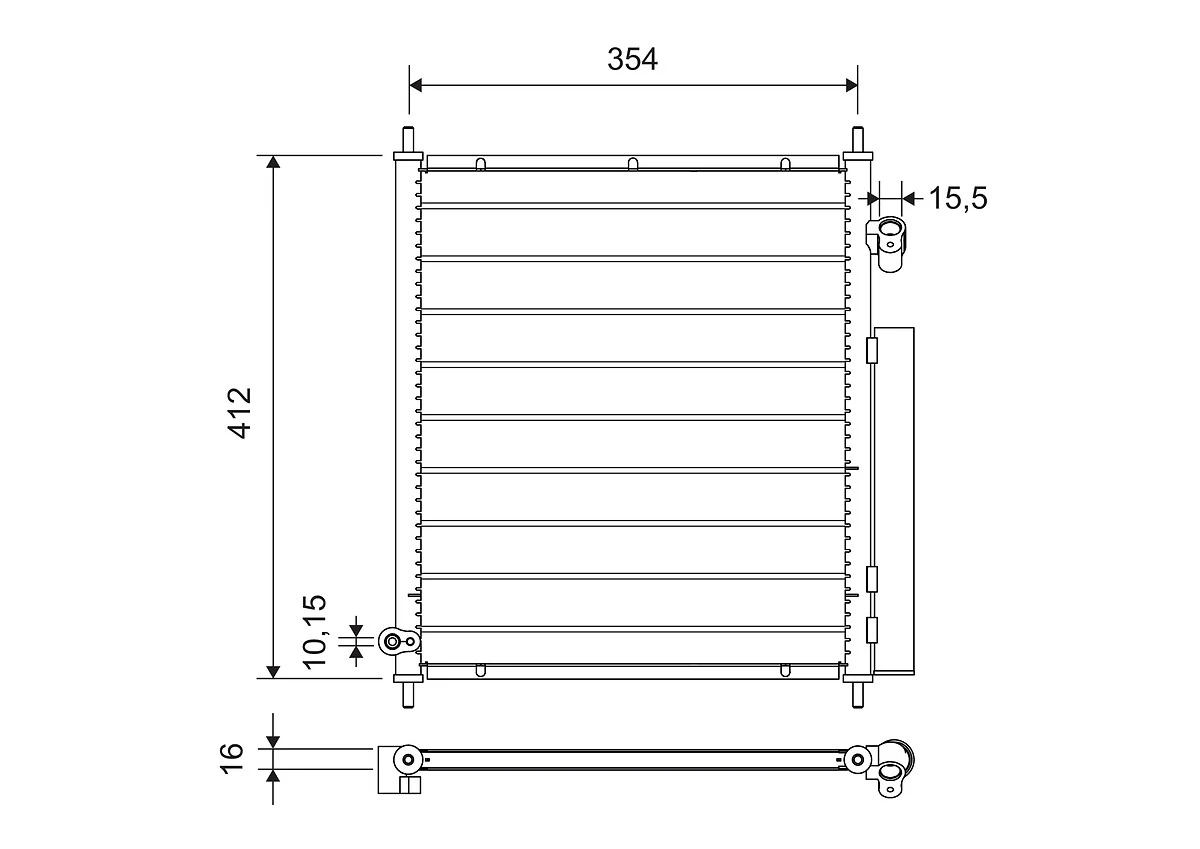 Condenser, air conditioning