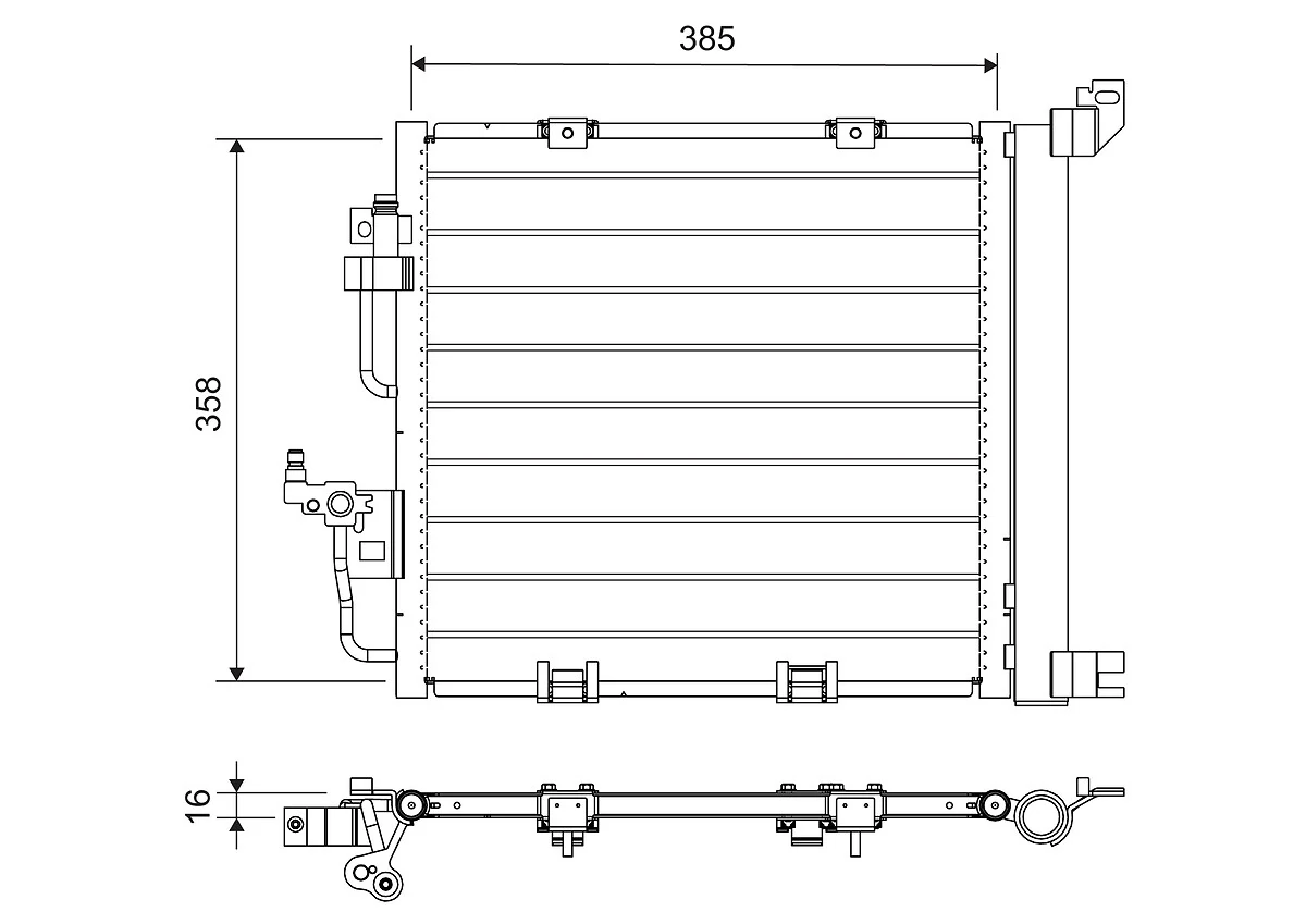 Condenser, air conditioning