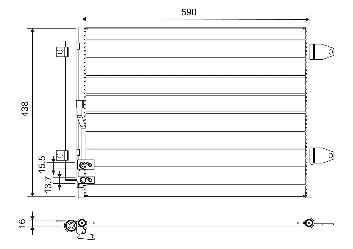 Condenser, air conditioning