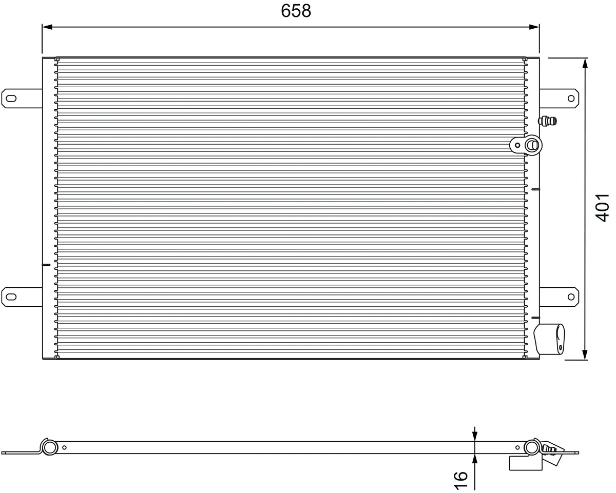 Condenser, air conditioning