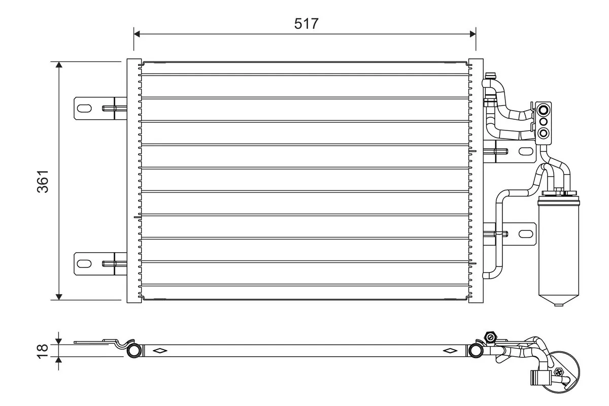 Condenser, air conditioning