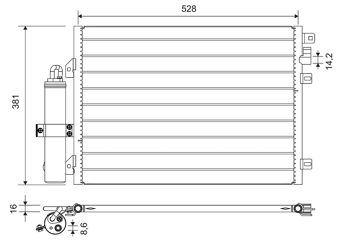 Condenser, air conditioning